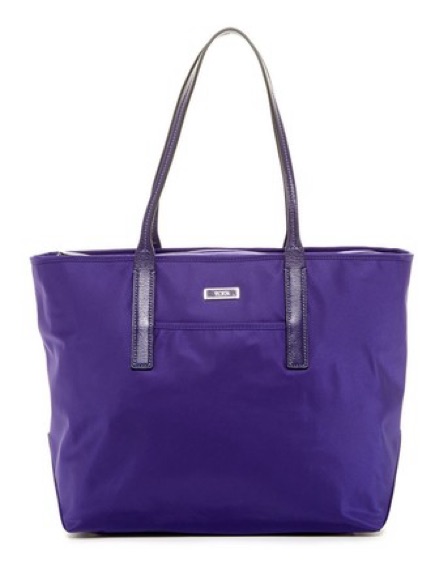 Tumi Nylon Purple Tote Bag
